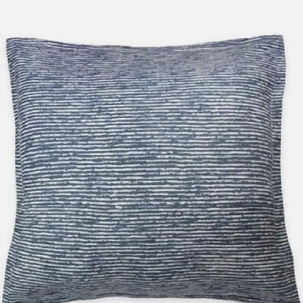Kas Room Blue and White Striped South Hampton Collection Euro Sham 26” x 26”